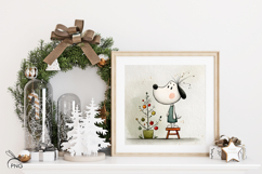 Cute Dog digital paper, background clipart Product Image 2