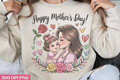 Floral Mama Mom Sublimation PNG Product Image 3
