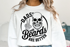Dads with Beards are better svg | Svg Cut Files | Shirt Svg Product Image 1