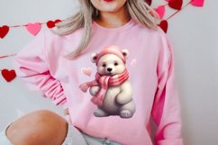 Valentines Day Bear Sublimation Clipart, Valentines Day PNG Product Image 2