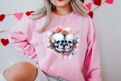 Valentines Day Skull Clipart, Christmas Clipart Product Image 2