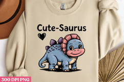 Cute-Saurus PNG, Baby Animal Nursery Sublimation Product Image 3