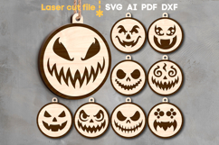 Halloween Garland SVG laser cut files for Glowforge Product Image 2