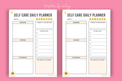 Aesthetic Self-Care Daily Planner Canva Template | Minimal Product Image 3