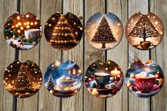 Christmas Coffee| Car coaster &amp; key chain Christmas designs Product Image 2