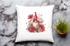 Watercolor Floral Gnome Clipart Sublimation PNG Product Image 3