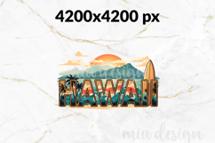 Hawaii State PNG, Vintage Aloha Surf &amp; Ocean Sublimation Product Image 2