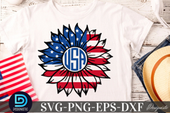 USA SVG, Sunflower SVG Product Image 2