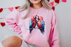 Breeds of Valentine Kissing Birds, Valentine's Day Clipart Product Image 2