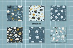 Collection Cute Space Seamless Patterns DIGITAL DOWNLOAD Product Image 2