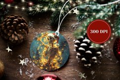 Funny Christmas Skull Ornament, Christmas Lights Ornament Product Image 2