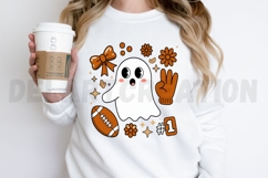 Cute Football Ghost Clipart PNG Design Product Image 2