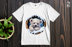 Cute Baby Polar Bear Winter Snow Clipart Sublimation Png Product Image 2
