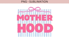 Mother Hood PNG | Pink Glitter Typography Design Product Image 3