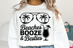 Beaches Booze &amp; Besties svg | Summer Svg | Shirt Svg Product Image 2