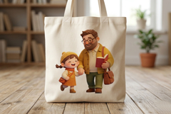 Happy Father's Day Clipart Bundle, Cute Dad and Kids PNG Product Image 3