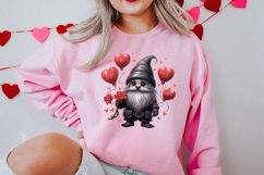 Black Gnome Valentines Day Clipart, Valentines Clipart Product Image 2