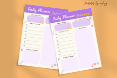 FREE Cat Themed Cute Daily Planner | Editable Canva Template Product Image 2