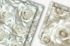 White Rose Digital Paper Product Image 2