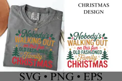 Old Fashioned Family Christmas Svg | Shirt Svg Product Image 1