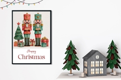 Cartoon Christmas Nutcrackers Greeting Card Printable Product Image 2
