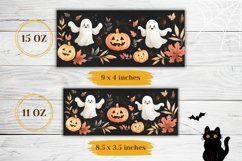 Halloween Mug Wrap Design, Pumpkins Coffee Mug Sublimation Product Image 2
