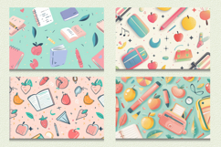 Pastel Back to School Cutting Boards sublimation Design Product Image 2