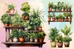 Houseplants Pot Sublimation Bundle, Houseplants in Pot PNG Product Image 3