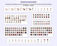 Fashion Chicks Clipart, Best Friends Girls, Custom Portrait Product Image 2