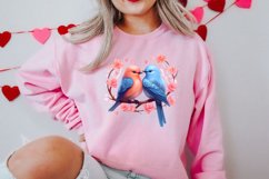 Breeds of Valentine Kissing Birds, Valentine's Day Clipart Product Image 2