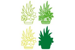 Cactus 3D Multilayer SVG/ Cactus 3D mandala/ Cactus paper cu Product Image 2