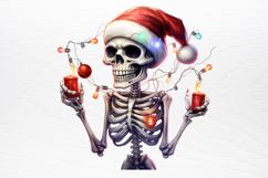 Christmas Skeleton Sublimation PNG Product Image 2
