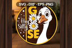 Hey Silly Goose Door Sign SVG Funny Farmhouse Decor Product Image 2