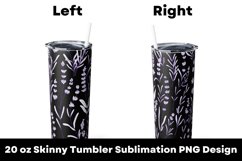 Flowers Seamless Patterns 20 oz Tumbler Sublimation PNG Product Image 2