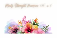 Watercolor Flowers Coffee 16oz Libby Glass Can Tumbler Wrap Product Image 2