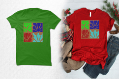 Colorful Tropical Leaf Block Embroidery Design Product Image 2