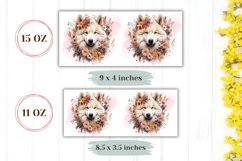 Samoyed Dog Mug Wrap Design, Dog Coffee Cup Sublimation Product Image 2