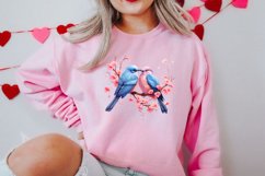 Breeds of Valentine Kissing Birds, Valentine's Day Clipart Product Image 2