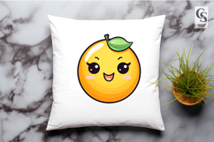 Cute Orange Fruit Characters Clipart Sublimation PNG Product Image 2