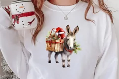 Christmas Farm Animals Clipart, Christmas PNG Product Image 2