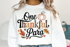 One Thankful Para | Thanksgiving Svg | Shirt Svg Product Image 2