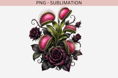 Gothic venus flytrap png design for T-shirts Product Image 4