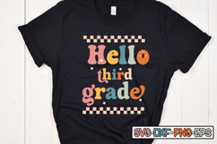 Hello Third grade SVG Design, Back to school Product Image 3