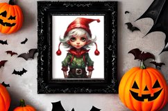 Christmas Elf Watercolor Clipart, Christmas PNG Product Image 2