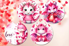 Valentine dragon | car coaster &amp; key chain sublumation PLUS Product Image 2