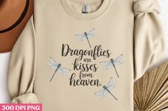 Dragonflies are kisses PNG, Retro Dragonfly Sublimation P Product Image 2