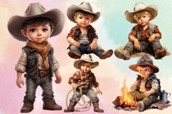 Baby Cowboy Sublimation Clipart Bundle Product Image 3