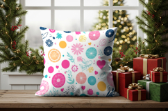 Pillow mockup in winter room Product Image 3