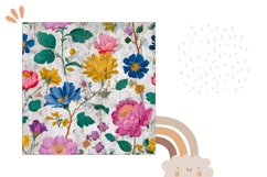 Art Flowers Pillow Design, Vintage Pillow Case Sublimation Product Image 2