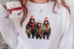 Christmas Family Animals Clipart, Christmas Family Product Image 2